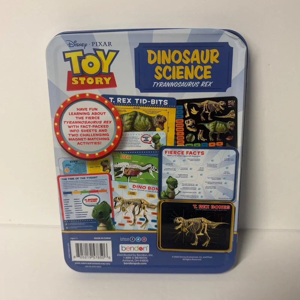 Disney Toy Story Dinosaur Science T-Rex STEM Magnetic Tin Activity Set New